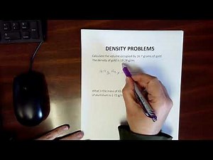 Density problems using dimensional analysis