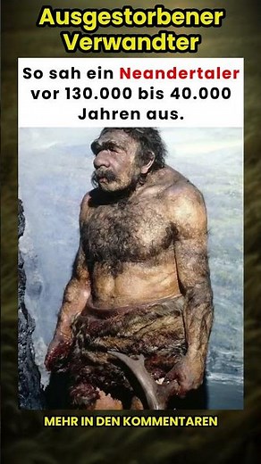 So sah ein Neandertaler vor 40.000 Jahren aus 👨‍🦲