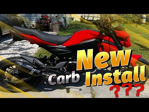 Installing a New Carb on my Boom Vader (Grom Clone) #motorcycle #BoomVader #grom #subscribe