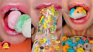 20K views · 836 reactions | SATISFYING MUKBANG ASMR MULTI-COLOURED ...