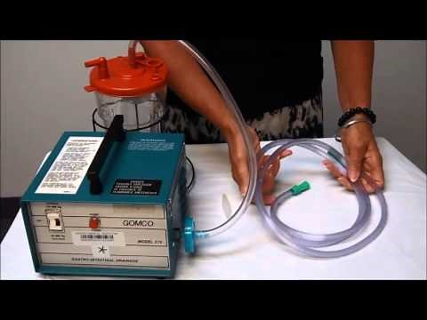Gastric Suction Machine Set Up