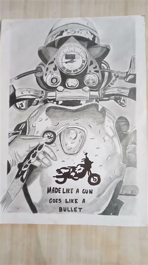 realistic bullet sketch #shortsfeed#ytshorts#ytvideos#graphitesketch#drawing#realisticsketch#bullet