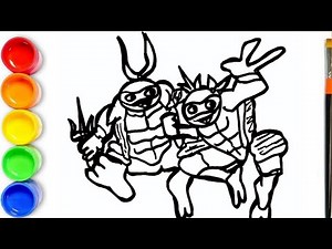 🟢 How to draw Ninja Turtles | Teenage Mutant Ninja Turtles