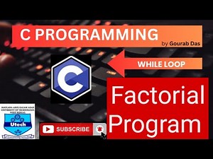 While loop in C programming explained in detail and Find Factorial of a number correct method