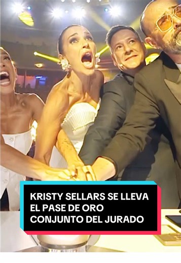 Kristy Sellars recibe el pase de oro en Got Talent España