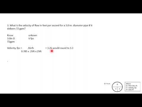 Flow Problems velocity/Drinking water math