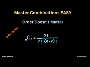 Combinations Explained -STEP-BY-STEP GUID | Formula, Examples - Pre-Calculus, Probability