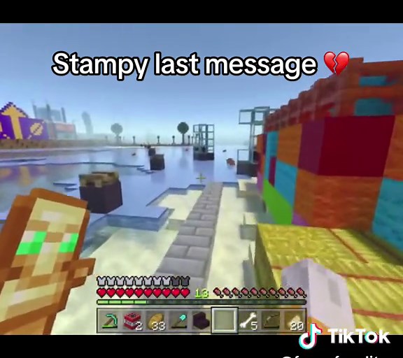 Stampy's Heartfelt Farewell Message from His Minecraft World