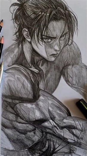 Showing off my anime art #youngartist #workingartist #bestartist #drawing #myartistlife #art