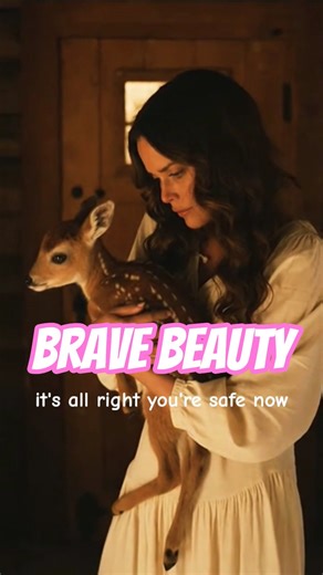 Woman Saves a Deer Cub from a Lion 🦌🦁 #DeerRescue #BraveWoman