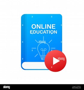 Online education concept banner. Online training courses. Tutorials, e-learning. Vector illustration Stock Vector Image & Art - Alamy