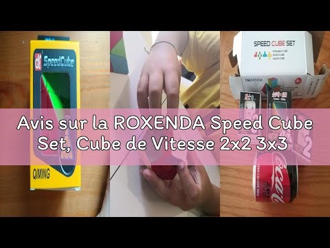 Avis sur la ROXENDA Speed Cube Set, Cube de Vitesse 2x2 3x3 Pyramid Cube Magique Fibre de Carbone