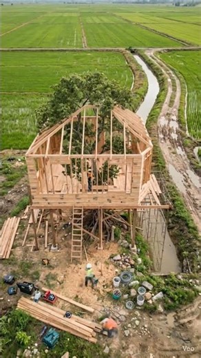how to make professional 😱 tree House 🏡 #shortvideo #trending #treehouse