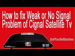 How to fix Weak or No signal Problem of Cignal Satellite TV? (Cebuano)