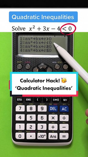 #maths #calculatorhack #mathshack #gcsemaths #quadraticinequalities #math
