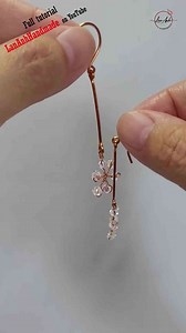 Snowflakes earring - Free tutorial video link above the title #shortsvideo #diy #earrings