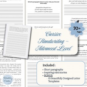 Adults Cursive Handwriting Practice Sheets Cursive Connected Font Workbook Handwriting Font Calligraphy Learn Cursive Easy PDF Guide - Etsy