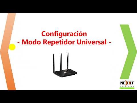 Nexxt Solutions | Nebula300Plus - Configuración como repetidor universal