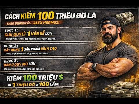 Cách kiếm 100 triệu đô la trong 24 giờ. Chúng ta sẽ học được TƯ DUY & CÁCH LÀM VIỆC của Alex Hormozi