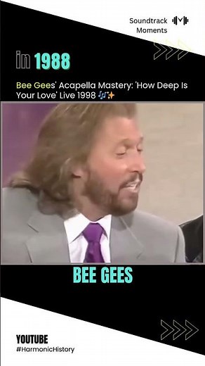 Bee Gees' Acapella Mastery: 'How Deep Is Your Love' Live 1998 🎶✨