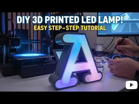 My First DIY Glowing LED Letter Lamp with ESP32