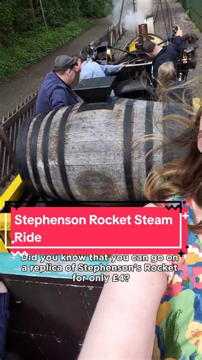 Stephenson Rocket Steam Ride at Locomotion Shildon