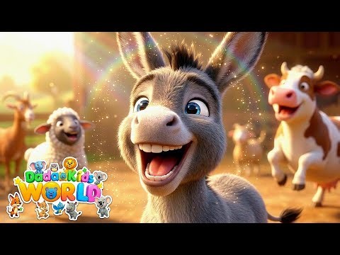Happy Donkey Laugh Song | Funny Farm Animals Song for Kids | Nursery Rhymes & Toddler Song!