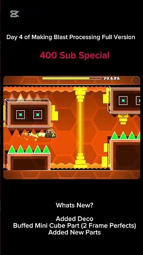Day 4 of Making Blast Processing Full Version #geometrydash