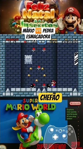 SUPER MARIO WORLD MARIO VS. CRUSHING ROCKS BOSS
