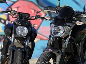 Comparatif Kawasaki Z650 vs Yamaha MT-07 : La technique - Moto-Station