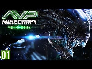 XENOMORPH IN THE CAVES | Minecraft AVP (Alien VS Predator Part 1)