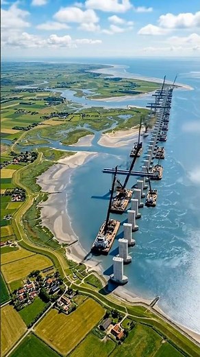 Building The Netherlands Delta Works in Timelapse 🇳🇱 | The Greatest Flood Defense Ever Built