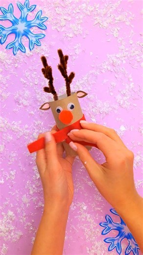 🎨 Toilet Roll REINDEER Craft for the Holidays! #shorts #diyforkids | KnowJo - Let's Learn