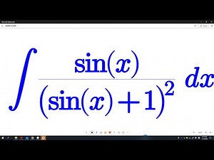 Integral of sinx/(sinx+1)^2 using bivariate sub method