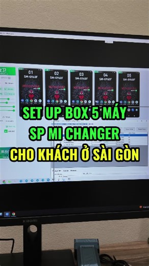 SET UP BOX 5 MÁY S9 MI CHANGER CHO KHÁCH Ở SÀI GÒN #boxphone #hedrafarm #hedra