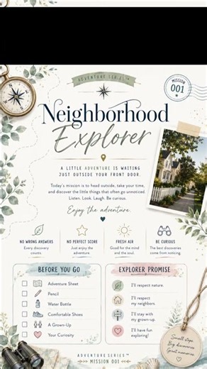 Neighborhood Scavenger Hunt | Printable Outdoor Adventure for Kids