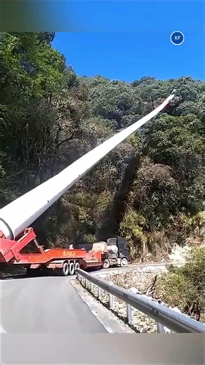 wind turbine రవాణా చాలా కష్టం.. #facts #amazingfacts