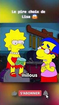 Lisa tombe amoureuse d’un psychopathe 😳💔 #thesimpsons #springfield #simpsons #homersimpson #lisa
