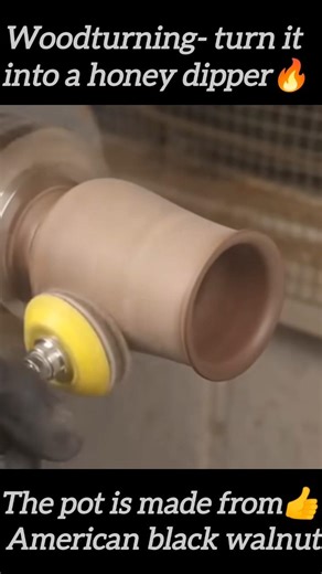 Woodturning-A Honey Pot 🍯 #woodturning #wood #asmr #woodworking #oddlysatisfying #shortsfeed
