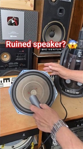Genius Vintage TESLA Bass Speaker Repair Hack! 🤯🔊