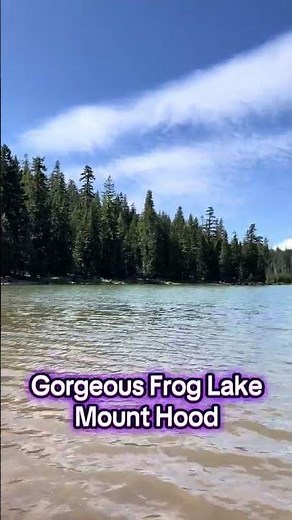 Gorgeous Frog Lake on Mount Hood. #mthood #lakeview #lakelife
