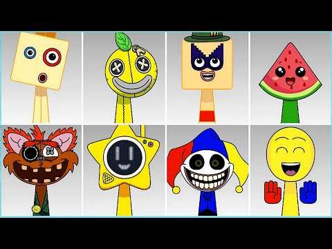 Sprunki oc Twenty Two Numberblocks Phase 2!!!Incredibook