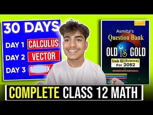 30 Days to NEB Math SUCCESS 🔥| Complete Class 12 Syllabus + Strategy | Bashu Dev Joshi (GoalX)