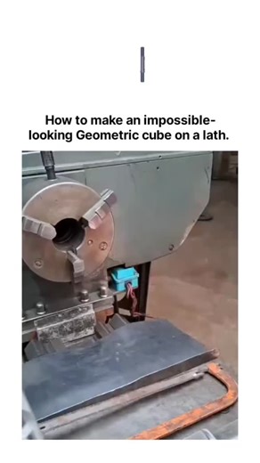Regional Reel Hub on Instagram: "COLLabViews_275265Cgid The post features a 1.5-minute time-lapse video demonstrating the precision machining of an aluminum block into a intricate geometric cube using a lathe, band saw, and drill, highlighting steps like cutting, turning, and hollowing for a seamless sculptural finish. - Rwandan horticulture expert and farm manager focused on youth empowerment in agriculture, this content diverges from his typical farm-related posts to showcase metalworking skil
