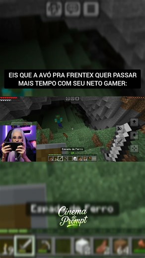 Grandma Gamer #shorts #minecraft #gameplay #humor