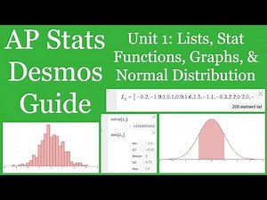 AP Stats Desmos Guide - Unit 1: Lists, Stat Functions, Graphs, & Normal Distribution