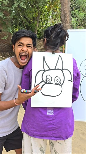 S= Cow fas Drawing challenge # art Game #Shorts