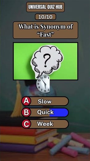 What is a Synonym of FAST? 🤯 99% People Say the Wrong One! #shorts