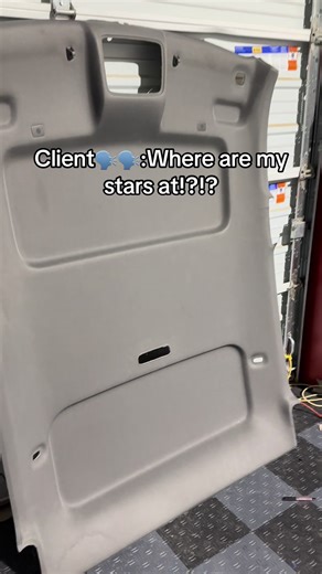 If you can feel your stars they’re done wrong! #aspauto #starlights #wrap #shop #headliner