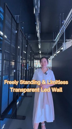 Freely Standing&Limitless Transparent Led Wall #ledscreen #ledwall #transparentledscreen #leddisplay